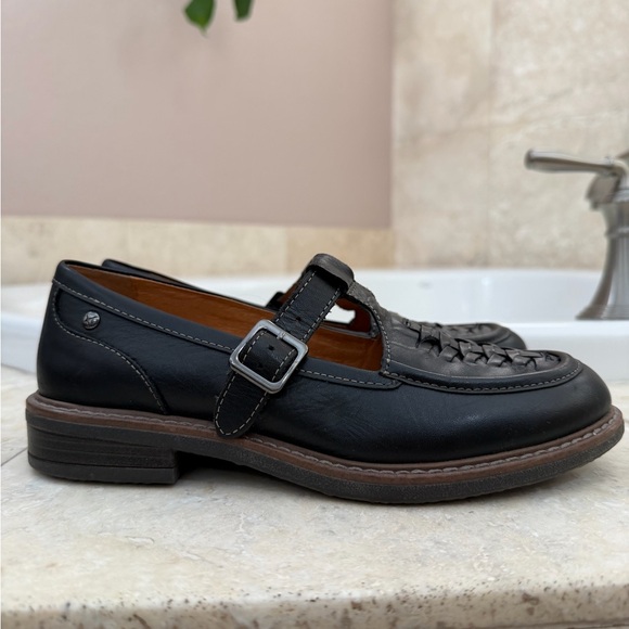 PIKOLINOS Aldaya black leather T-strap loafers 37